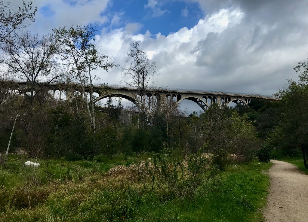 A view of the Colorado Street bridge from the south. 