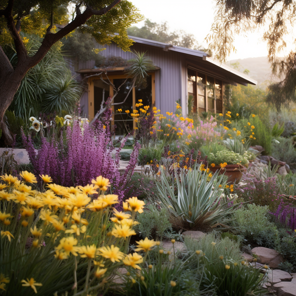 A possible native plant garden in California.